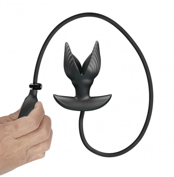 Pretty Love - Manson Inflate Anal Vibration Massager (Chargeable - Black)